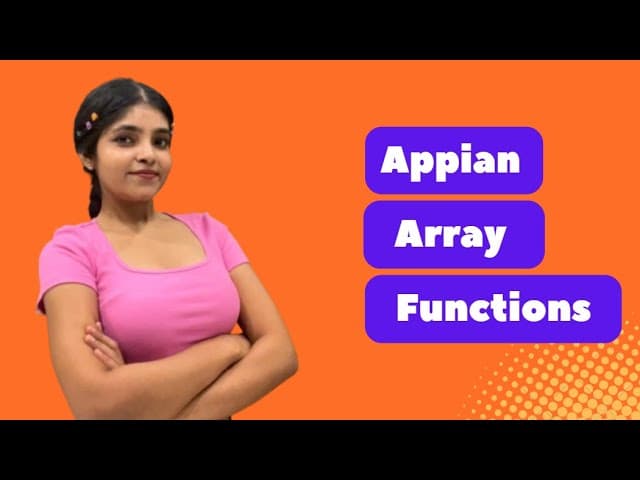 Appian Array Functions